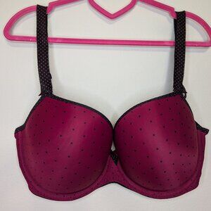 Freya 34G Deco Spotlight Red Moulded Plunge Underwire Bra